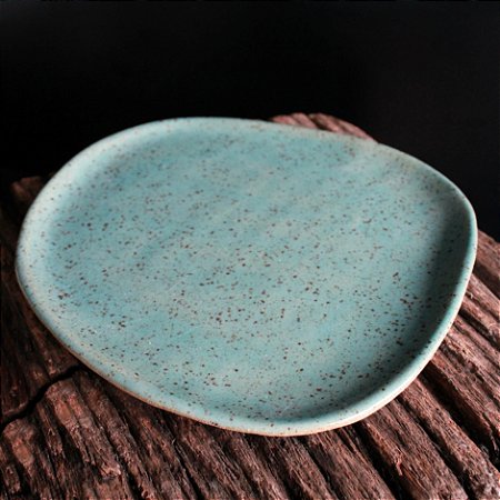 Prato Irregular Keramikós Azul