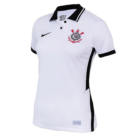 CAMISA CORINTHIANS NIKE FEMININA PRO BRANCA - LOUCOS POR FUTEBOL - Loucos  Por Futebol - Oficial