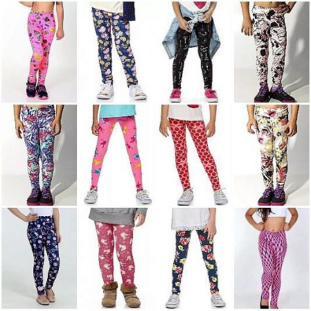 legging infantil tamanho 8