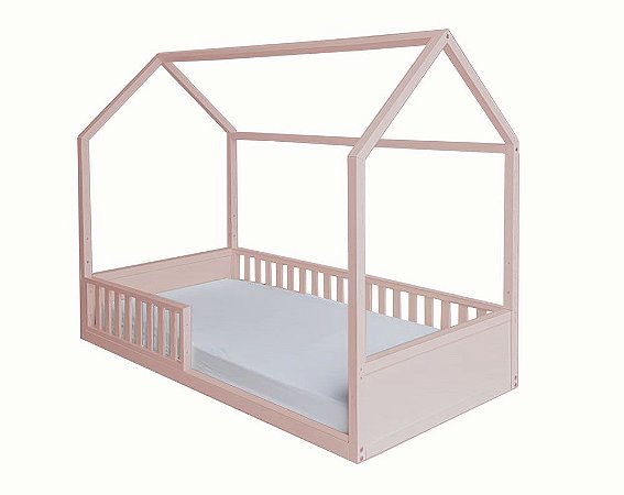 Cama Montessori Rosa 4 em 1 SEM cama auxiliar Puppi