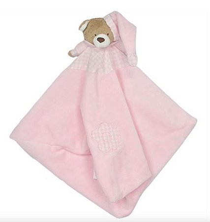 Naninha Blanket Urso Nino rosa