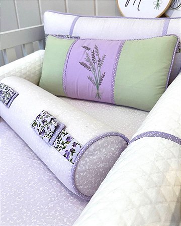 Kit Berço Lavanda 6 peças