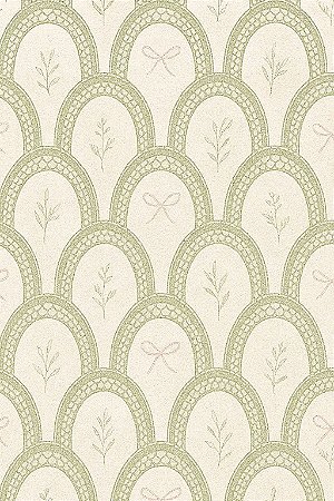 Papel de parede arcos delicate verde