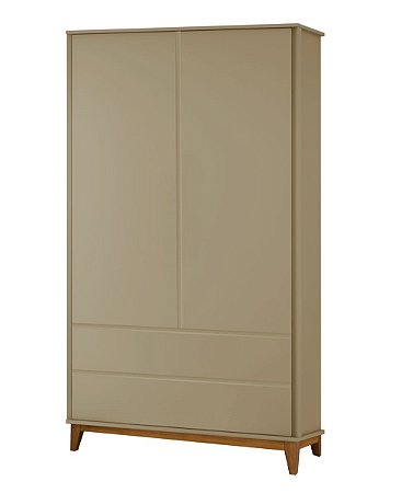 Roupeiro Nordic 2 Portas Cinza Gianduia Puppi