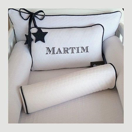 Kit berço em Malha Matelassada 6 peças