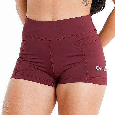 short curto compressão malbec