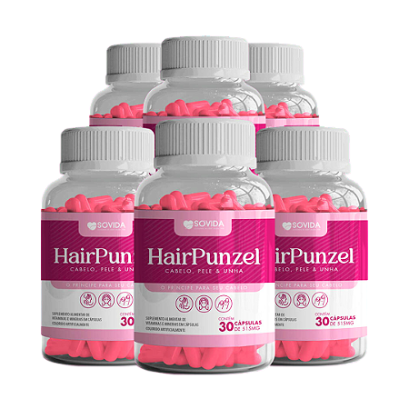 Hairpunzel - 6 Frascos