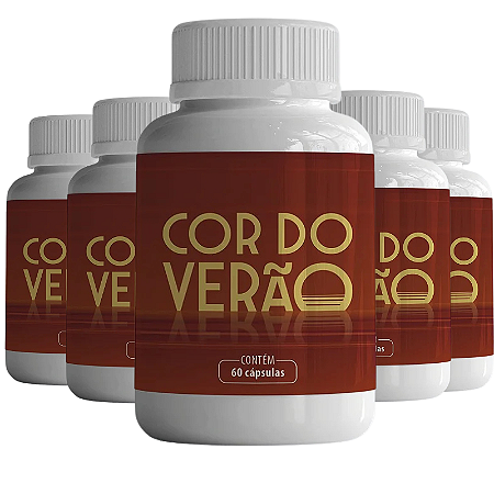 5 Frascos Cor do Verão em cápsulas