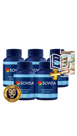 5 Frascos de Sóvida - Receita Anti-Dores