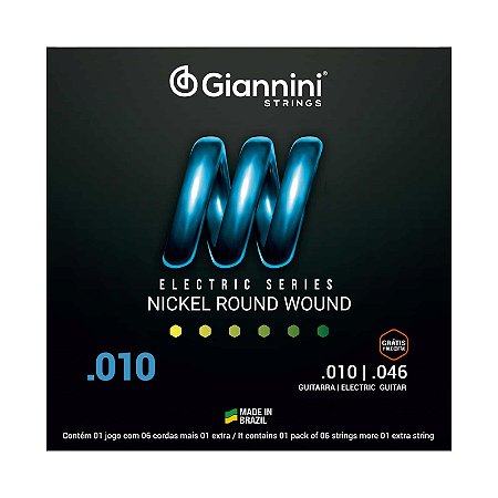 Encordoamento Guitarra 0.10 Giannini Níquel (010)