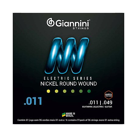 Encordoamento Guitarra 0.11 Giannini Níquel (011)
