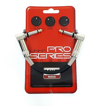 Cabo P10 P10 Mono Para Pedal de Guitarra 15cm Profissional