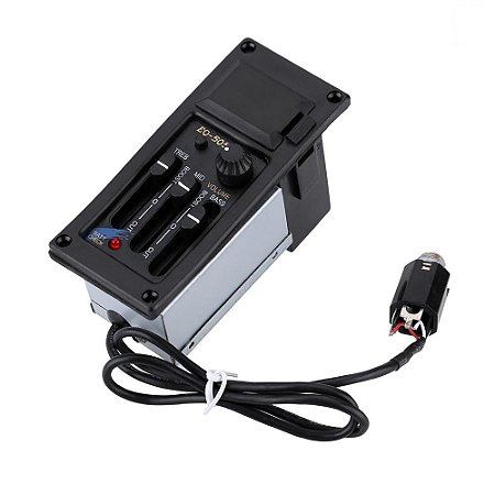 Preamp Captador Equalizador 3 Bandas para Violão Aço Nylon - EQ505R