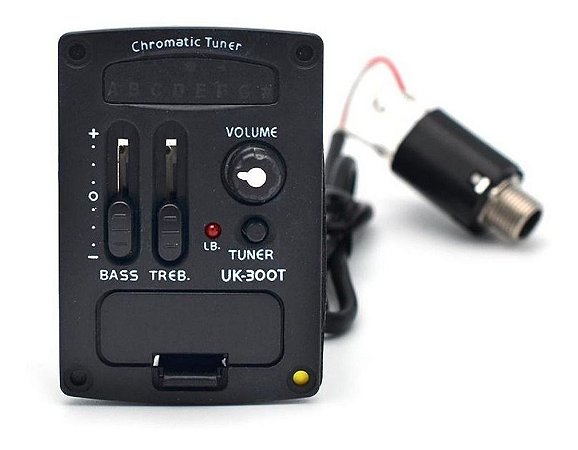Captador Equalizador 4 Bandas UK300T Violão Stage Giannini