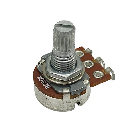 Potenciômetro Tone p/ Guitarra e Baixo B250K Eixo Curto