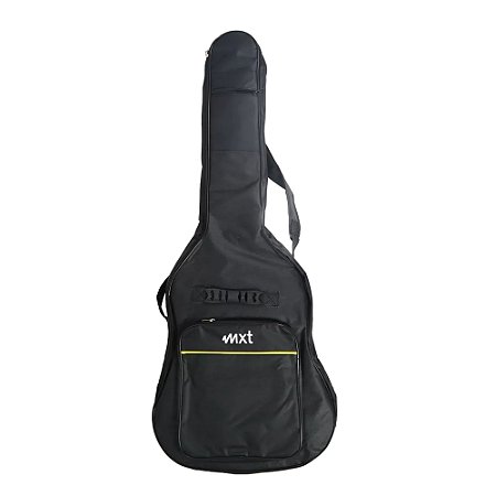 Capa tipo Luxo para Violão Aço Nylon Folk Acolchoada Com proteções e Alças Reforçadas