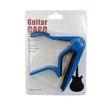 Capotraste Capo Braçadeira Para Violão Aço ou Nylon Azul