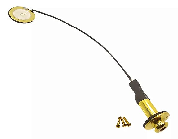 Captador De Contato Cavaco Cavaquinho Banjo Ukulele Jack Dourado