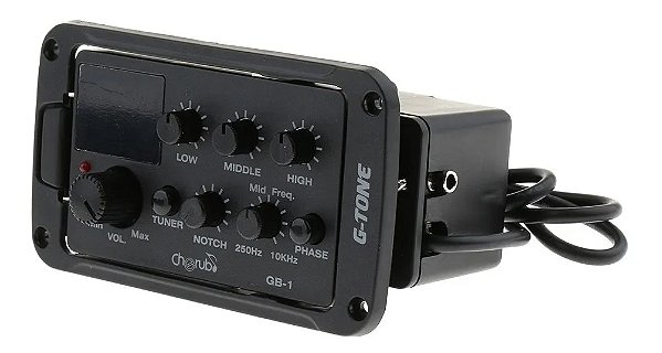 Preamp Captador Equalizador 5 Bandas Violão Aço Nylon Gb-1 G-tone Cherub
