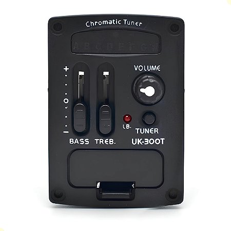 Preamp Captador Equalizador 2 Bandas para Violão Aço Nylon - UK300T