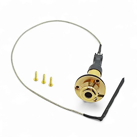 Kit Captador Passivo para Cavaco Jack Rolnada Dourado