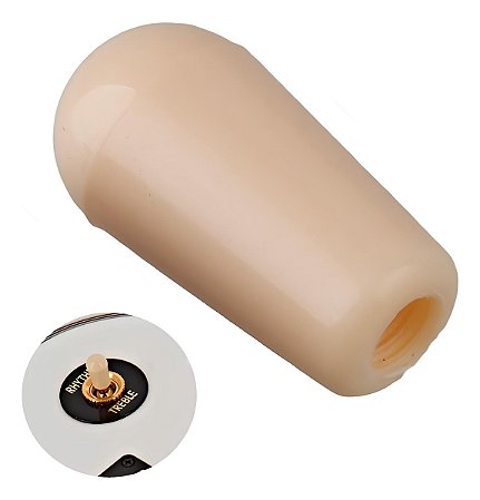 Knob Ponteira Para Chave Comutadora Guitarra Lespaul 3.5mm Bege 1 Un.