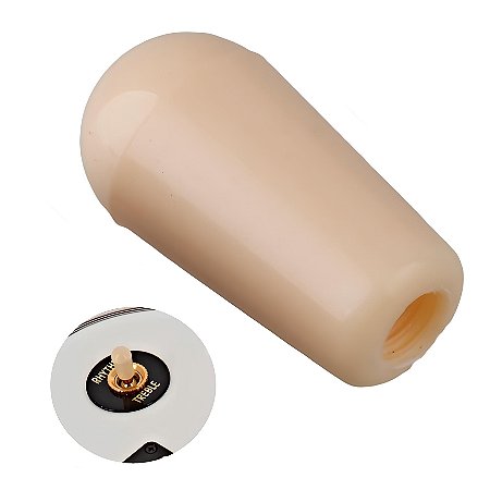 Knob para Chave Comutadora Guitarra Lespaul 4mm Bege 1Un
