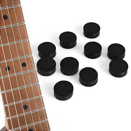 Marcação Escala Violão Guitarra Baixo ABS Preto 40pçs