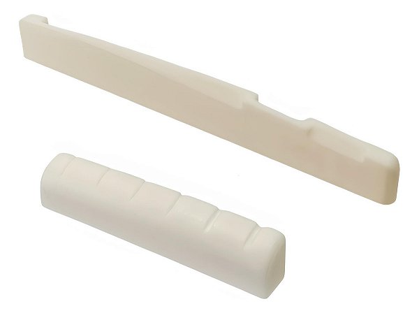 NUT e Rastilho 74mm em OSSO Natural Para Violão Aço