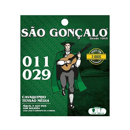 Pack com 3 jogos de Cordas para Cavaco São Gonçalo