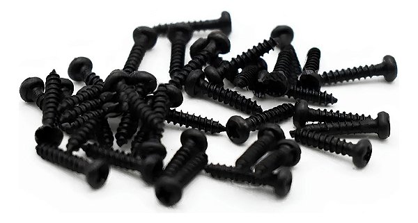 Parafusos para Fixação de Tarraxa Violão Preto Kit com 8pçs