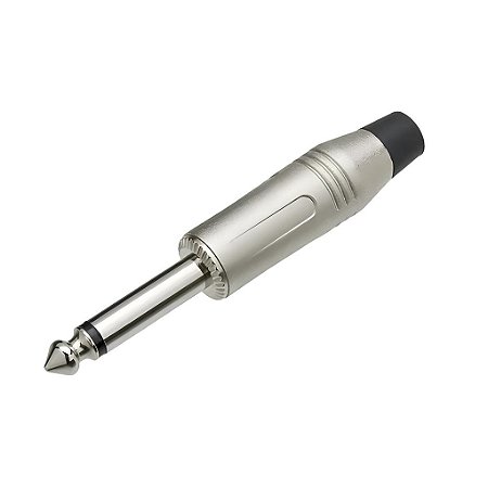 Plug P10 Mono Profissional Violão Guitarra Baixo Microfone