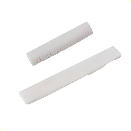 Nut E Rastilho Em Osso Para Violão 12 Cordas