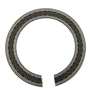 Roseta para Violão Viola em Madeira Marchetaria Preta