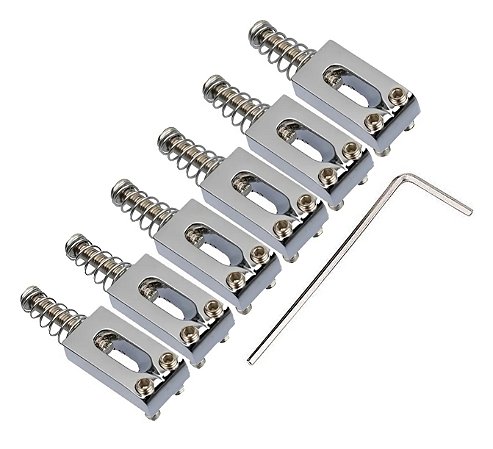 Saddles Carrinhos Para Ponte Guitarra Stratocaster 6 Un.