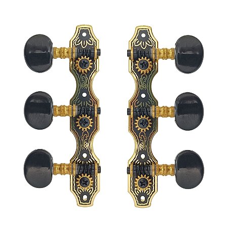 Tarraxa Pino Grosso Violão Nylon Clássico Dourada Luxo