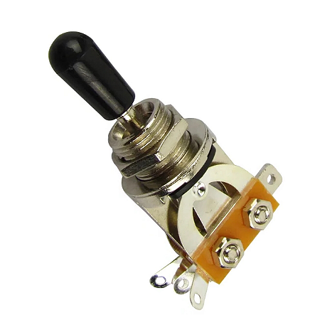 Chave 3 Posições Guitarra Les Paul Knob Preto