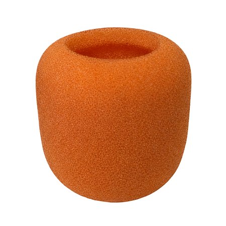 Espuma Para Microfone Grande Uso Profissional Laranja