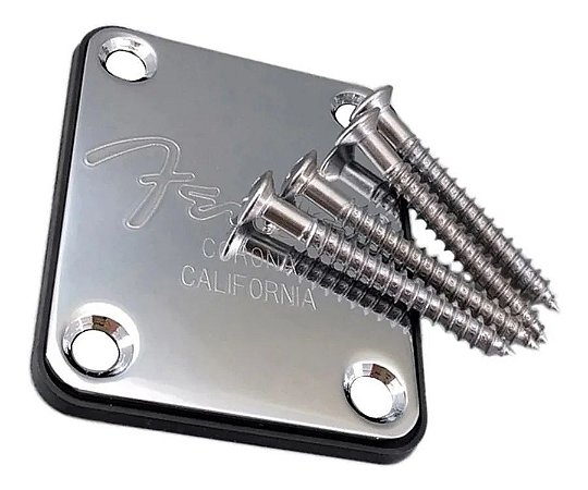 Neck Plate Fender Corona California Inox Completo