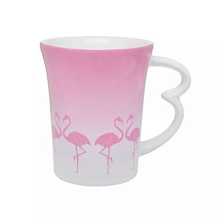 Caneca Easy Flamingo de Porcelana 330ml