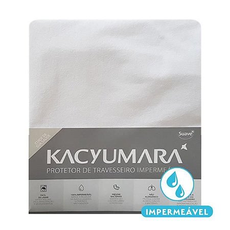 Protetor de travesseiro com malha 100% impermeável - Kacyumara