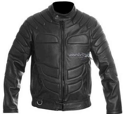 jaqueta de couro motoqueiro com proteção