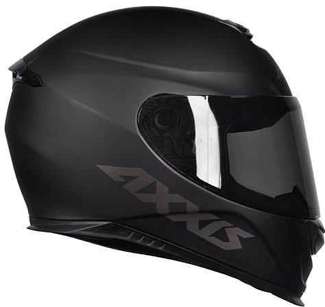 Capacete Axxis Eagle Monocolor - Preto Fosco - Moto-X Wear - Loja ideal  para Motociclista! Venha conferir as nossas novidades.