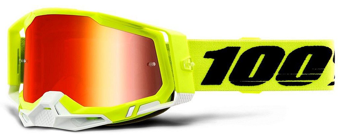 Óculos cross Motocross 100% Racecraft 2 Yellow Fluo