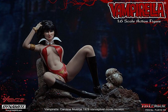 Vampirella (Caroline Munro 50th Anniversary Edition) 1/6 Escala Figura Exclusiva