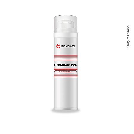 Hexatrate 15% 100ml - Anti perspirante para Bromidrose