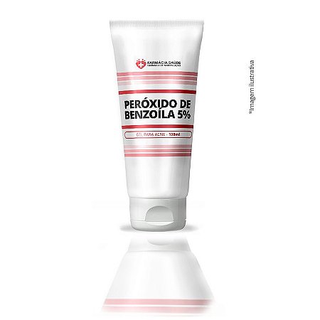 Peróxido de Benzoíla 5% - 100g - gel para acne e espinhas