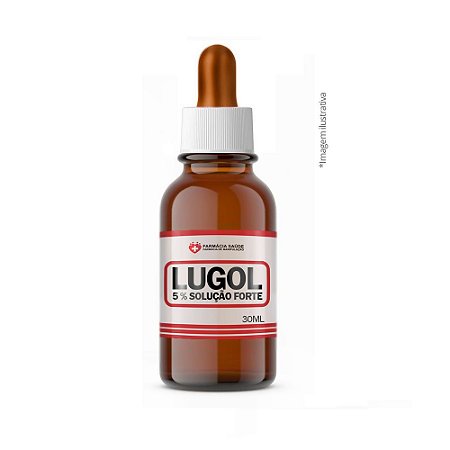 Lugol forte 5%  30ml - Reposição de iodo
