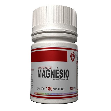 Cloreto de Magnésio 250mg 180 cápsulas