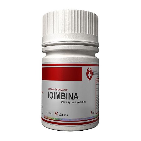 Ioimbina 5mg 60cápsulas - Vasodilatador e termogênico